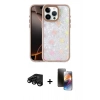 MARSİLYAN™- iPhone 15 Pro Max Kılıf Odak Prime - Siyah 3D Antistatik Mat Seramik Nano Ekran Koruyucu + Raze Metal Kamera Lens - SH