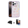 MARSİLYAN™- iPhone 15 Pro Max Kılıf Odak Prime - Siyah 3D Antistatik Mat Seramik Nano Ekran Koruyucu + Raze Metal Kamera Lens - SH