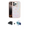 MARSİLYAN™- iPhone 15 Pro Max Kılıf Odak Prime - Siyah 3D Antistatik Seramik Nano Ekran Koruyucu + Raze Metal Kamera Lens - LT