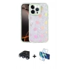 MARSİLYAN™- iPhone 15 Pro Max Kılıf Odak Prime - Siyah 3D Antistatik Seramik Nano Ekran Koruyucu + Raze Metal Kamera Lens - LT