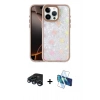 MARSİLYAN™- iPhone 15 Pro Max Kılıf Odak Prime - Siyah 3D Antistatik Seramik Nano Ekran Koruyucu + Raze Metal Kamera Lens - LT
