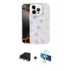 MARSİLYAN™- iPhone 15 Pro Max Kılıf Odak Prime - Siyah 3D Antistatik Seramik Nano Ekran Koruyucu + Raze Metal Kamera Lens - SH