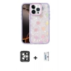 MARSİLYAN™- iPhone 15 Pro Max Kılıf Odak Prime - Siyah Bilvis 0.18mm Plus Cam Ekran Koruyucu + PVD Metal Kamera Lens - GI