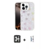 MARSİLYAN™- iPhone 15 Pro Max Kılıf Odak Prime - Siyah Bilvis 0.18mm Plus Cam Ekran Koruyucu + PVD Metal Kamera Lens - GI