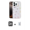 MARSİLYAN™- iPhone 15 Pro Max Kılıf Odak Prime - Siyah Bilvis 0.18mm Plus Cam Ekran Koruyucu + Siyah PVD Metal Kamera Lens