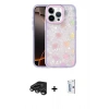 MARSİLYAN™- iPhone 15 Pro Max Kılıf Odak Prime - Siyah Bilvis 0.18mm Plus Cam Ekran Koruyucu + Titanyum Gri Raze Metal Kamera Lens
