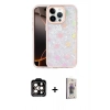 MARSİLYAN™- iPhone 15 Pro Max Kılıf Odak Prime - Siyah Bilvis 3D Cam Ekran Koruyucu + PVD Metal Kamera Lens - TU