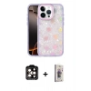 MARSİLYAN™- iPhone 15 Pro Max Kılıf Odak Prime - Siyah Bilvis 3D Cam Ekran Koruyucu + PVD Metal Kamera Lens - TU