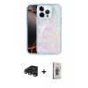 MARSİLYAN™- iPhone 15 Pro Max Kılıf Odak Prime - Siyah Bilvis 3D Cam Ekran Koruyucu + Raze Metal Kamera Lens - TMGI
