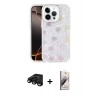 MARSİLYAN™- iPhone 15 Pro Max Kılıf Odak Prime - Siyah Bilvis 3D Mat Cam Ekran Koruyucu + Raze Metal Kamera Lens - SH
