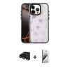 MARSİLYAN™- iPhone 15 Pro Max Kılıf Odak Prime - Siyah Bilvis 3D Mat Cam Ekran Koruyucu + Raze Metal Kamera Lens - SH