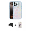 MARSİLYAN™- iPhone 15 Pro Max Kılıf Odak Prime - Siyah Bilvis 3D Mat Cam Ekran Koruyucu + Raze Metal Kamera Lens - SH