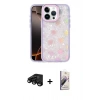 MARSİLYAN™- iPhone 15 Pro Max Kılıf Odak Prime - Siyah Bilvis 3D Mat Cam Ekran Koruyucu + Raze Metal Kamera Lens - SH