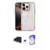 MARSİLYAN™- iPhone 15 Pro Max Kılıf Odak Prime - Siyah Bilvis 5in1 3D Magic Cam Ekran Koruyucu + Lacivert Raze Metal Kamera Lens