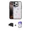 MARSİLYAN™- iPhone 15 Pro Max Kılıf Odak Prime - Siyah Bilvis 5in1 3D Magic Cam Ekran Koruyucu + Raze Metal Kamera Lens - SH