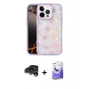 MARSİLYAN™- iPhone 15 Pro Max Kılıf Odak Prime - Siyah Bilvis 5in1 5D Magic Hayalet Cam Ekran Koruyucu + Raze Metal Kamera Lens - GS
