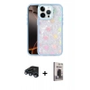 MARSİLYAN™- iPhone 15 Pro Max Kılıf Odak Prime - Siyah Bilvis Hayalet Cam Ekran Koruyucu + Raze Metal Kamera Lens - LT