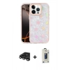 MARSİLYAN™- iPhone 15 Pro Max Kılıf Odak Prime - Siyah Bilvis Hayalet Cam Ekran Koruyucu + Raze Metal Kamera Lens - TMGI