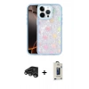MARSİLYAN™- iPhone 15 Pro Max Kılıf Odak Prime - Siyah Bilvis Hayalet Cam Ekran Koruyucu + Raze Metal Kamera Lens - TMGI