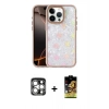 MARSİLYAN™- iPhone 15 Pro Max Kılıf Odak Prime - Siyah Buffer Cam Ekran Koruyucu + PVD Metal Kamera Lens - GS