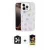 MARSİLYAN™- iPhone 15 Pro Max Kılıf Odak Prime - Siyah Buffer Cam Ekran Koruyucu + PVD Metal Kamera Lens - TU