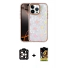 MARSİLYAN™- iPhone 15 Pro Max Kılıf Odak Prime - Siyah Buffer Cam Ekran Koruyucu + PVD Metal Kamera Lens - TU