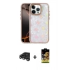 MARSİLYAN™- iPhone 15 Pro Max Kılıf Odak Prime - Siyah Buffer Cam Ekran Koruyucu + Raze Metal Kamera Lens - TMGI
