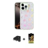 MARSİLYAN™- iPhone 15 Pro Max Kılıf Odak Prime - Siyah Buffer Cam Ekran Koruyucu + Raze Metal Kamera Lens - TMGI