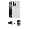 MARSİLYAN™- iPhone 15 Pro Max Kılıf Odak Prime - Siyah Buffer Hayalet Cam Ekran Koruyucu + Raze Metal Kamera Lens - LT