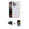 MARSİLYAN™- iPhone 15 Pro Max Kılıf Odak Prime - Siyah Buffer Hayalet Cam Ekran Koruyucu + Raze Metal Kamera Lens - LT