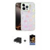 MARSİLYAN™- iPhone 15 Pro Max Kılıf Odak Prime - Siyah Buffer Hayalet Cam Ekran Koruyucu + Raze Metal Kamera Lens - TMGI