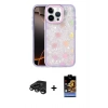 MARSİLYAN™- iPhone 15 Pro Max Kılıf Odak Prime - Siyah Buffer Hayalet Cam Ekran Koruyucu + Raze Metal Kamera Lens - TMGI