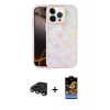 MARSİLYAN™- iPhone 15 Pro Max Kılıf Odak Prime - Siyah Buffer Hayalet Cam Ekran Koruyucu + Raze Metal Kamera Lens - TMGI