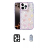 MARSİLYAN™- iPhone 15 Pro Max Kılıf Odak Prime - Siyah Joko Magic 5D Cam + PVD Metal Kamera Lens - LT