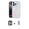 MARSİLYAN™- iPhone 15 Pro Max Kılıf Odak Prime - Siyah Joko Magic 5D Cam + PVD Metal Kamera Lens - LT