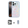MARSİLYAN™- iPhone 15 Pro Max Kılıf Odak Prime - Siyah Joko Magic 5D Cam + PVD Metal Kamera Lens - GS