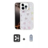 MARSİLYAN™- iPhone 15 Pro Max Kılıf Odak Prime - Siyah Joko Magic 5D Cam + PVD Metal Kamera Lens - SH