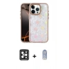 MARSİLYAN™- iPhone 15 Pro Max Kılıf Odak Prime - Siyah Joko Magic 5D Cam + PVD Metal Kamera Lens - SH