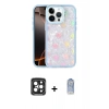 MARSİLYAN™- iPhone 15 Pro Max Kılıf Odak Prime - Siyah Joko Magic 5D Cam + PVD Metal Kamera Lens - SH