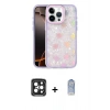 MARSİLYAN™- iPhone 15 Pro Max Kılıf Odak Prime - Siyah Joko Magic 5D Cam + PVD Metal Kamera Lens - SH