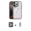 MARSİLYAN™- iPhone 15 Pro Max Kılıf Odak Prime - Siyah Joko Magic 5D Cam + PVD Metal Kamera Lens - SH