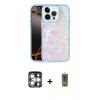 MARSİLYAN™- iPhone 15 Pro Max Kılıf Odak Prime - Siyah Joko Magic 5D Hayalet Cam + PVD Metal Kamera Lens - GS