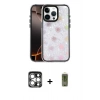 MARSİLYAN™- iPhone 15 Pro Max Kılıf Odak Prime - Siyah Joko Magic 5D Hayalet Cam + PVD Metal Kamera Lens - GS