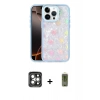 MARSİLYAN™- iPhone 15 Pro Max Kılıf Odak Prime - Siyah Joko Magic 5D Hayalet Cam + PVD Metal Kamera Lens - GI