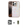 MARSİLYAN™- iPhone 15 Pro Max Kılıf Odak Prime - Siyah Joko Magic 5D Hayalet Cam + PVD Metal Kamera Lens - LT