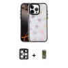 MARSİLYAN™- iPhone 15 Pro Max Kılıf Odak Prime - Siyah Joko Magic 5D Hayalet Cam + PVD Metal Kamera Lens - LT