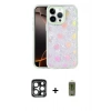 MARSİLYAN™- iPhone 15 Pro Max Kılıf Odak Prime - Siyah Joko Magic 5D Hayalet Cam + PVD Metal Kamera Lens - LT
