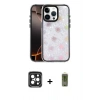 MARSİLYAN™- iPhone 15 Pro Max Kılıf Odak Prime - Siyah Joko Magic 5D Hayalet Cam + PVD Metal Kamera Lens - SH