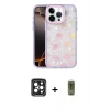 MARSİLYAN™- iPhone 15 Pro Max Kılıf Odak Prime - Siyah Joko Magic 5D Hayalet Cam + PVD Metal Kamera Lens - SH