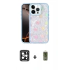 MARSİLYAN™- iPhone 15 Pro Max Kılıf Odak Prime - Siyah Joko Magic 5D Hayalet Cam + PVD Metal Kamera Lens - SH